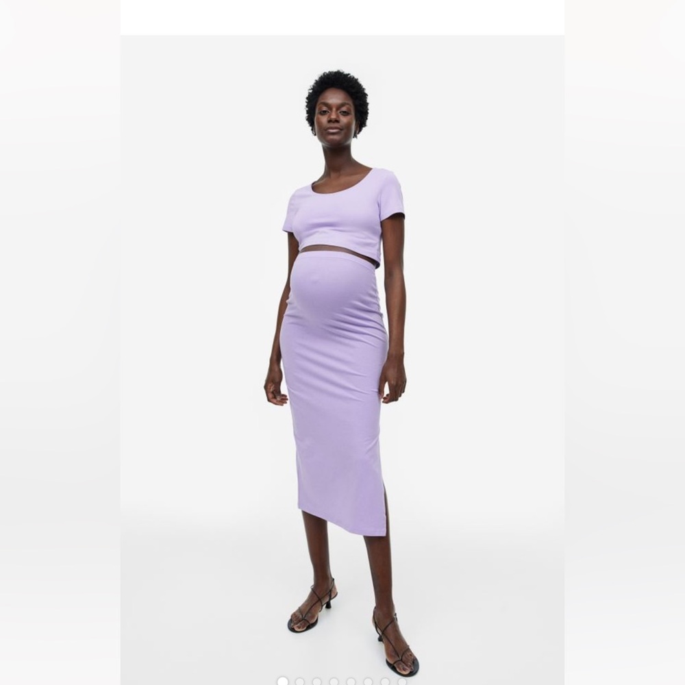MATERNITY TWO PIECE PURPLE SET SMALL